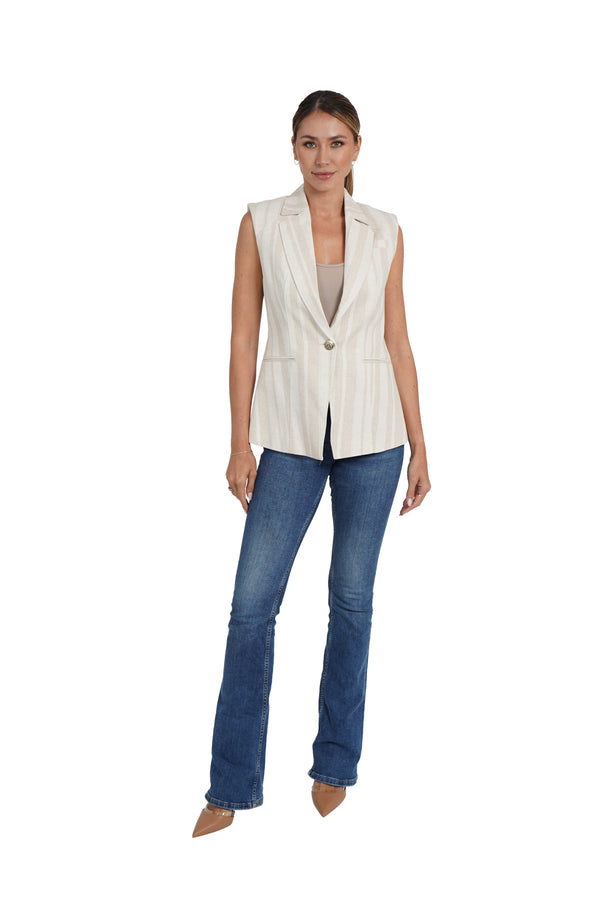 Cheryl Linen Blend Vest