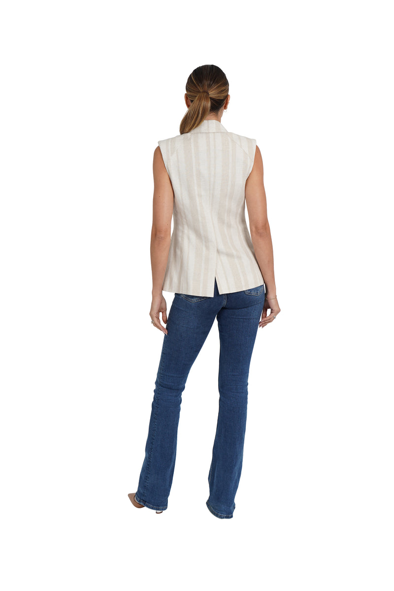 Cheryl Linen Blend Vest