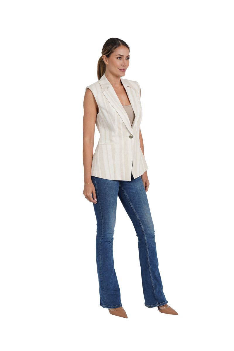 Cheryl Linen Blend Vest