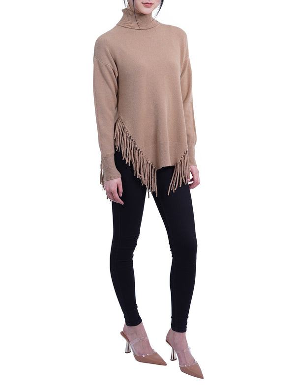 Love Token Fringe Turtleneck Sweater 1