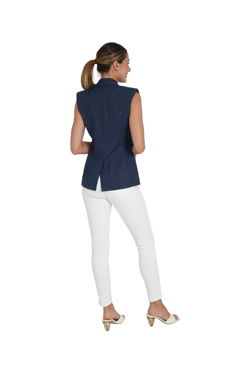 Polly Linen Blend Vest