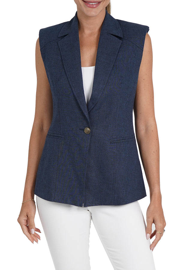 Polly Linen Blend Vest