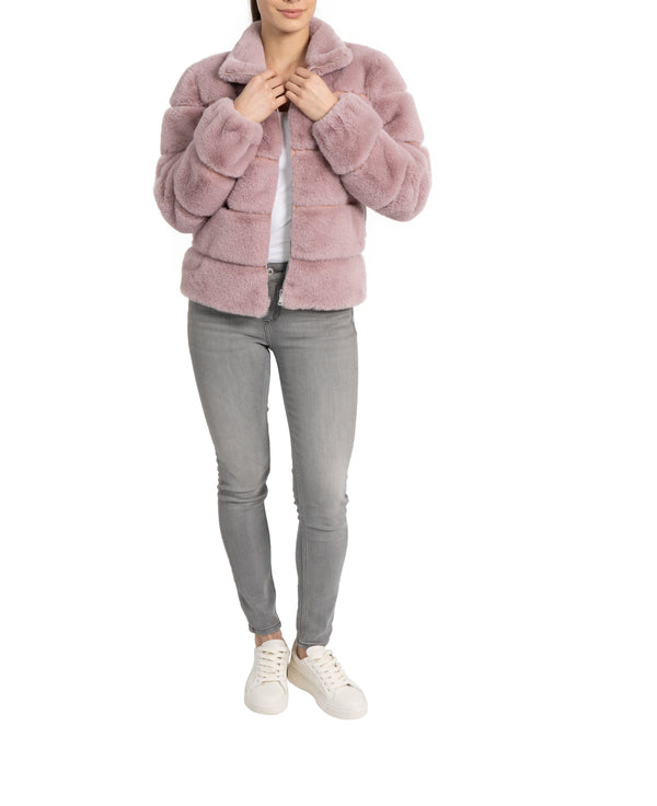 Alex Panel Faux Fur Jacket
