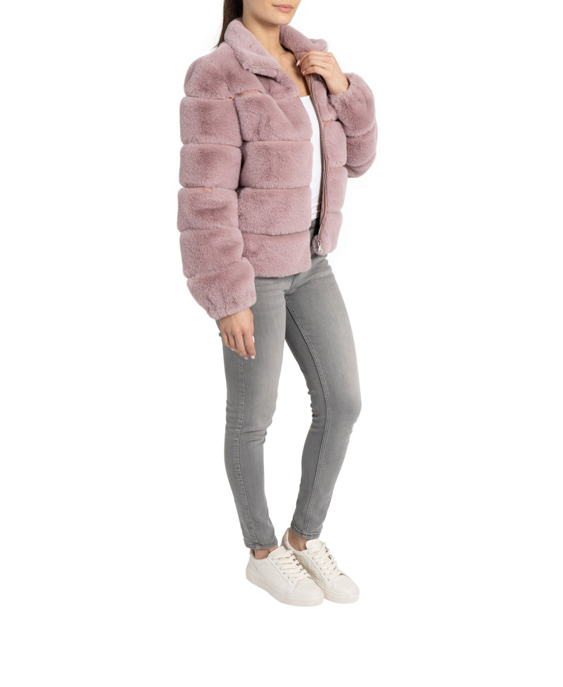 Alex Panel Faux Fur Jacket