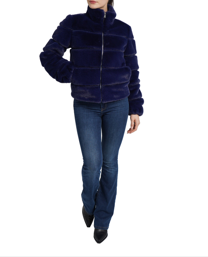 Alex Panel Faux Fur Jacket