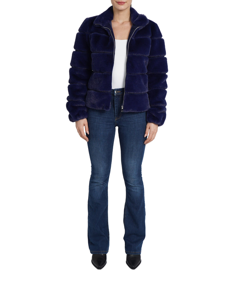 Alex Panel Faux Fur Jacket