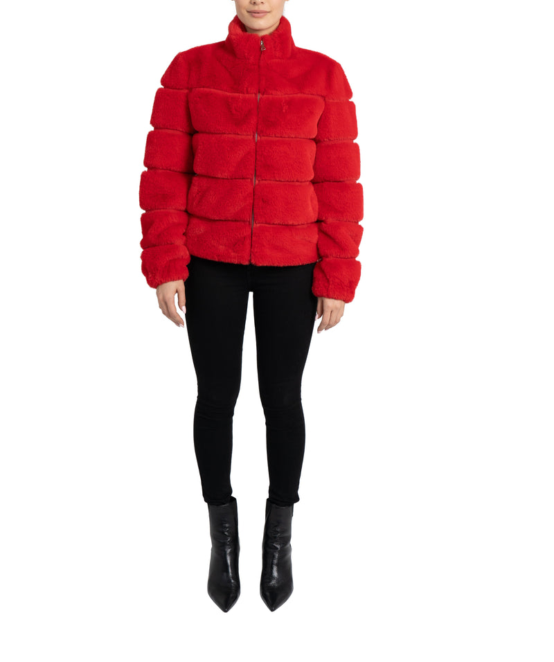 Alex Panel Faux Fur Jacket