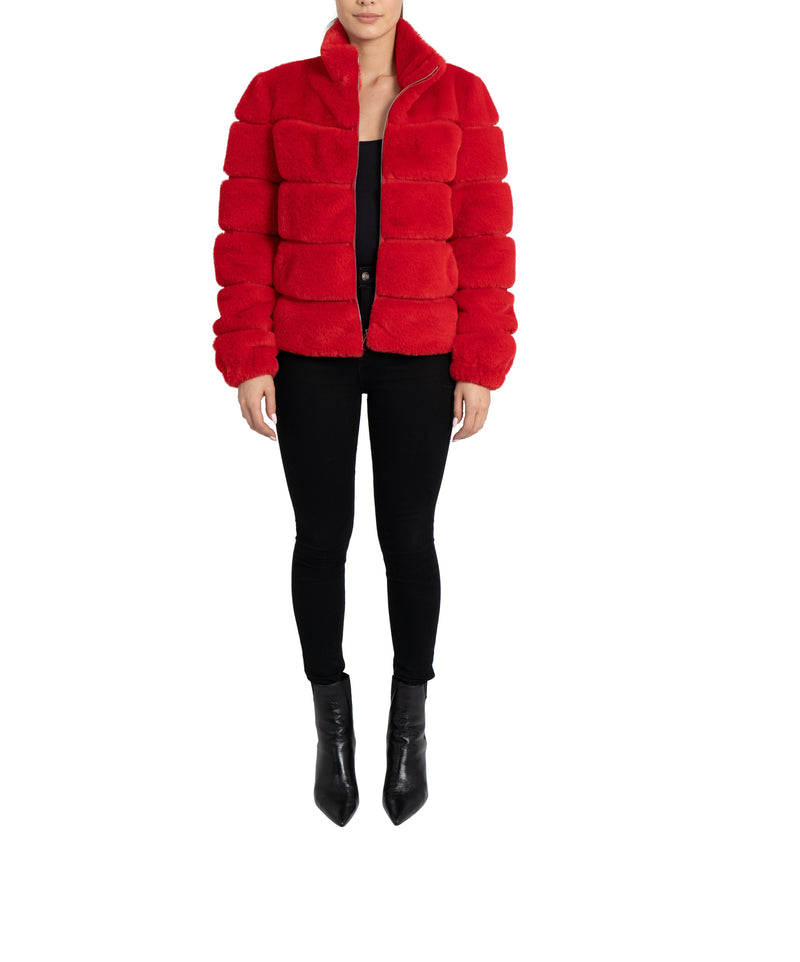 Alex Panel Faux Fur Jacket