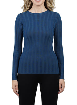 Odessa Rib Knit Crewneck Top