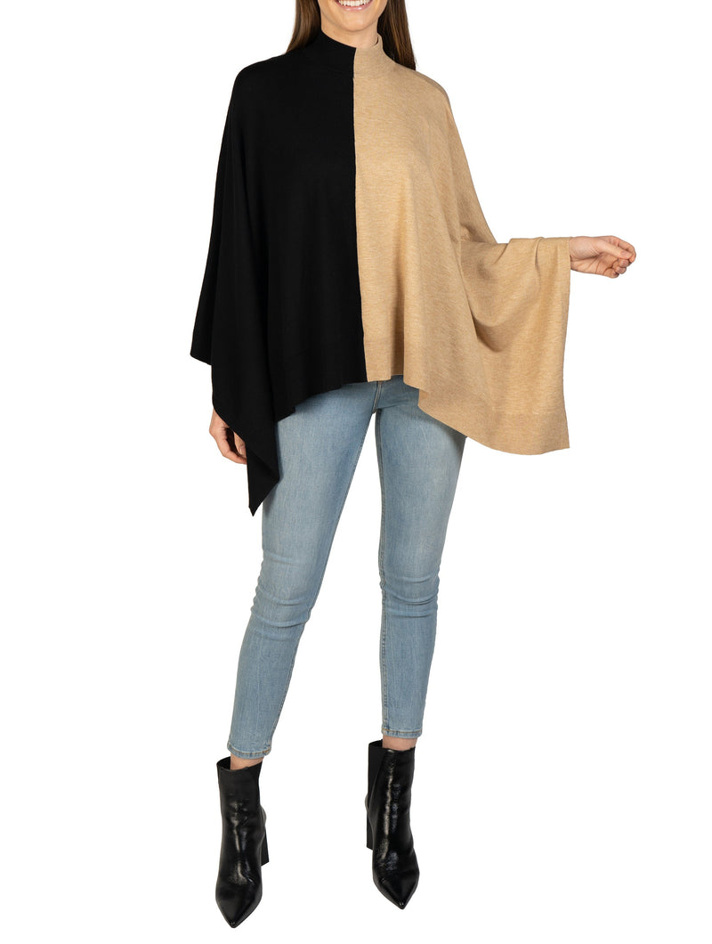Love Token Two-Toned Poncho 3