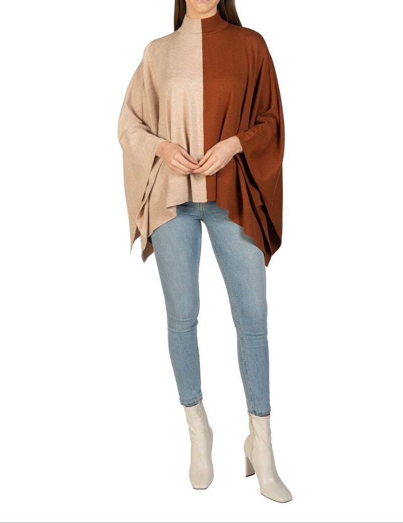 Love Token Two-Toned Poncho 6