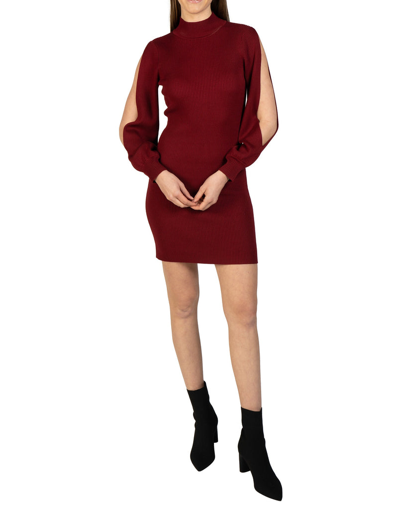 Love Token Bubble Sleeve Knit Dress 6