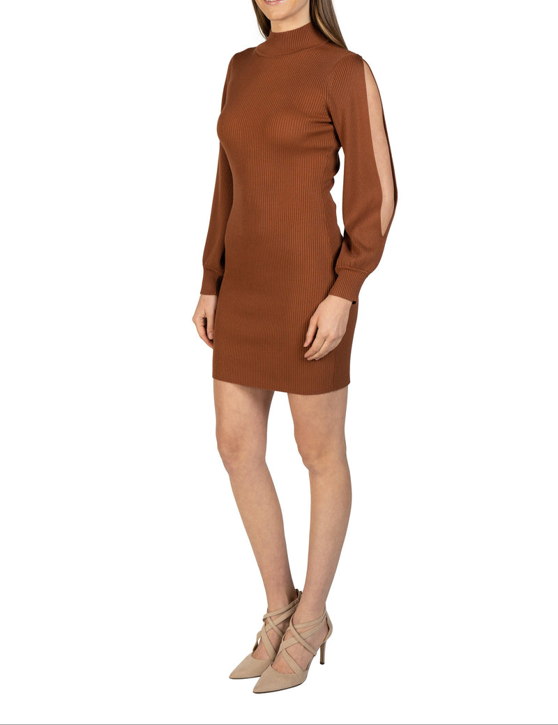 Love Token Bubble Sleeve Knit Dress 10