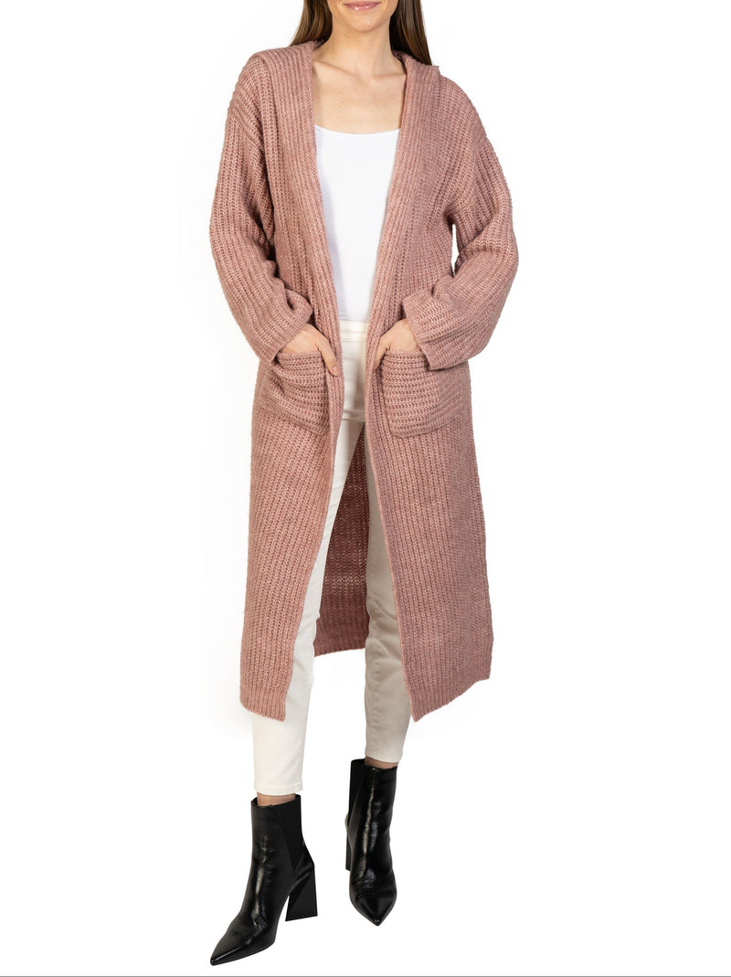 Love Token Long Hooded Cardigan 3