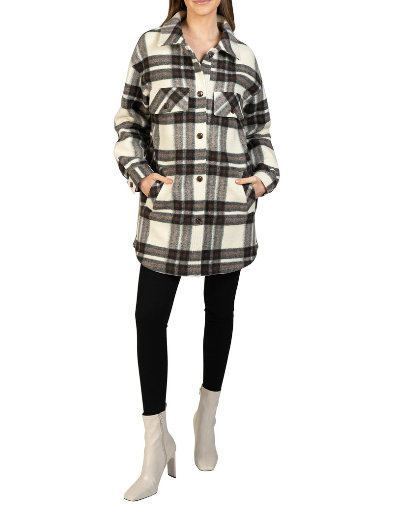 Love Token Lightweight Plaid Shacket 3