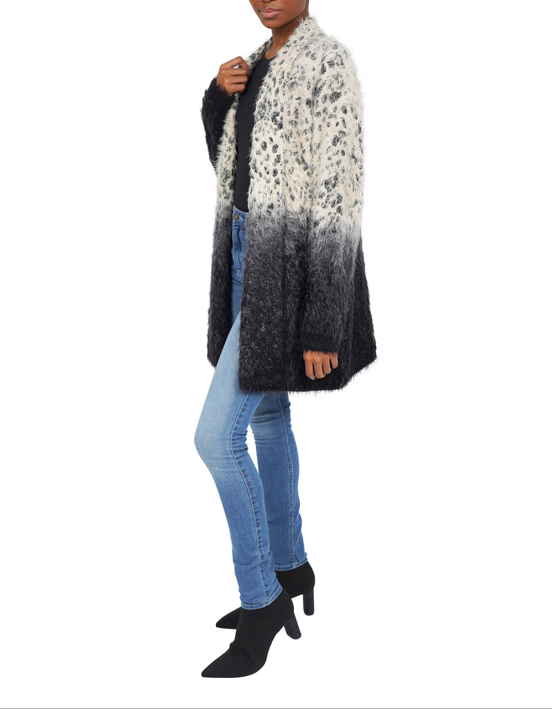 JENAN FUZZY KNIT CARDIGAN