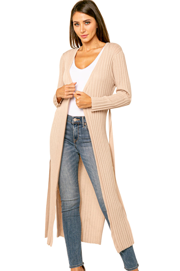 Love Token Liam Pleated Crinkle Long Sash Tied Cardigan 2