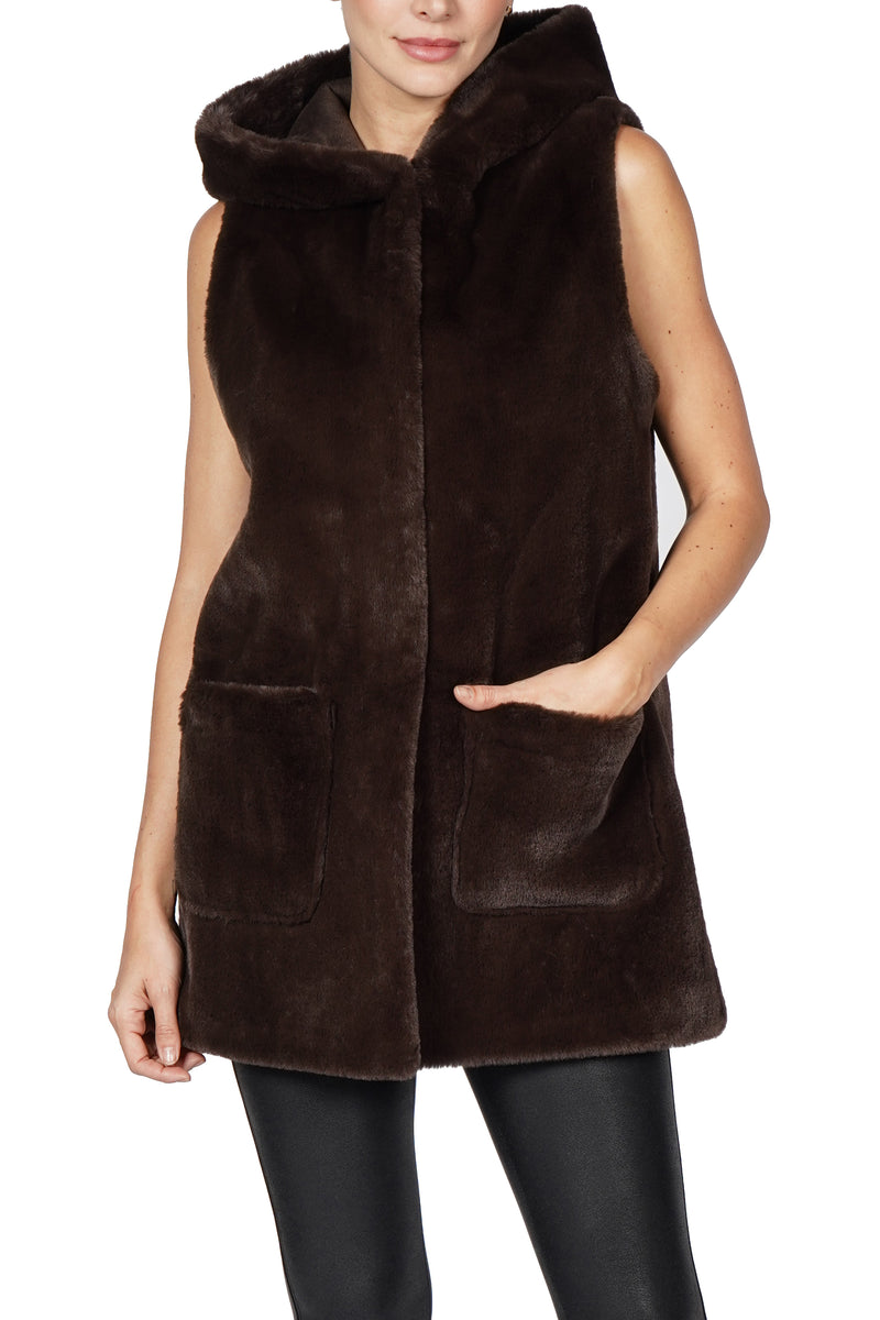 Love Token - 6 Carl Faux Fur Vest