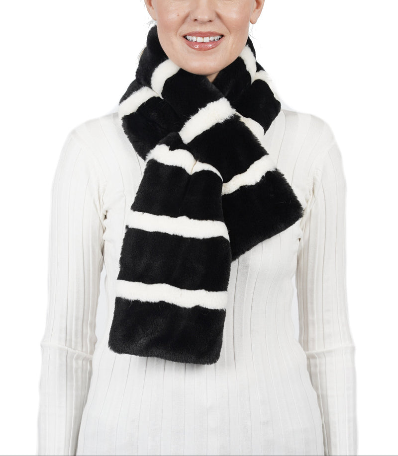 Love Token Jay Faux Fur Pull-Through Scarf
